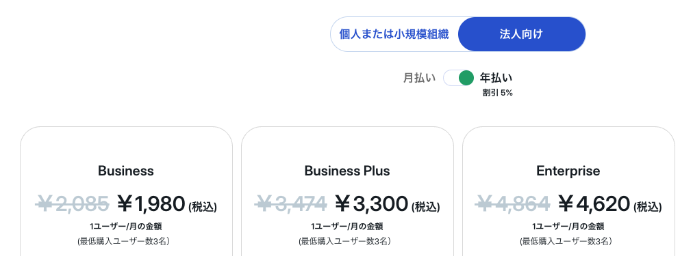 Boxの料金