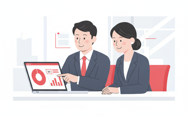 回答を確認する様子