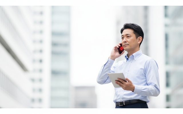 外出先で会社番号