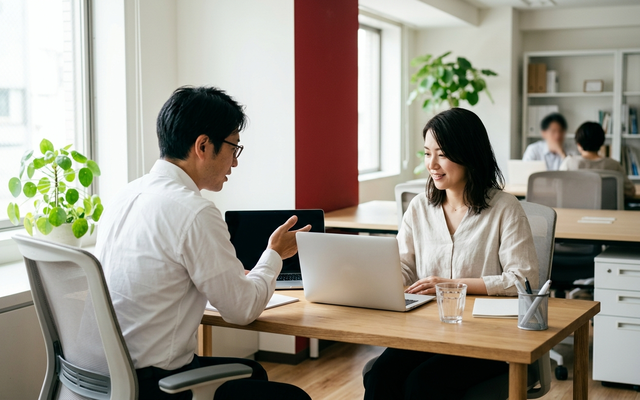 社内で設定を確認