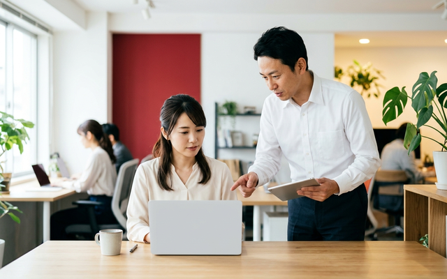 社内で結果を確認