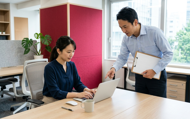 クラウド型販売管理システムの導入を相談する中小企業の担当者