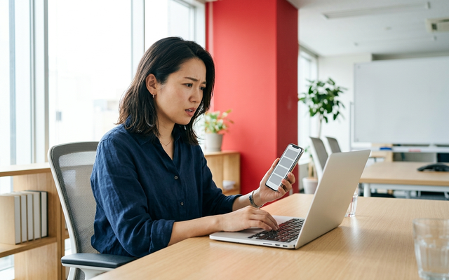 他の人の予定がカレンダーに表示されず困る社員
